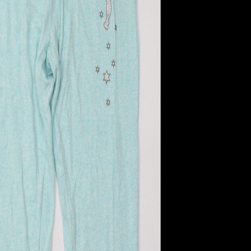 Primark Womens Blue  Viscose  Pyjama Pants Size M  Tie - Tinkerbell