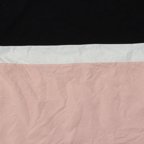 SheIn Womens Pink Striped Cotton Pullover Sweatshirt Size S  Pullover