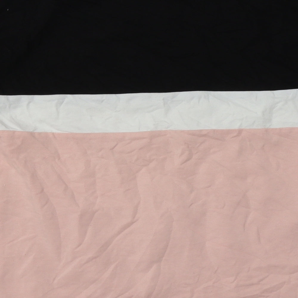 SheIn Womens Pink Striped Cotton Pullover Sweatshirt Size S  Pullover
