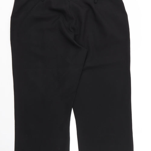 XE Womens Black  Polyester Capri Trousers Size 20 L20 in Regular Zip