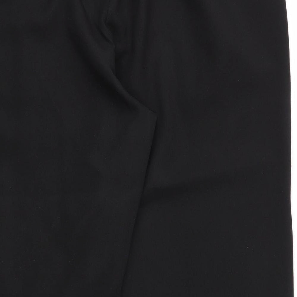 XE Womens Black  Polyester Capri Trousers Size 20 L20 in Regular Zip