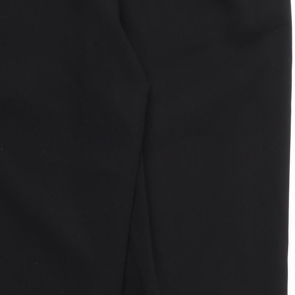 George Womens Black  Polyester Capri Trousers Size 14 L27 in Regular Zip