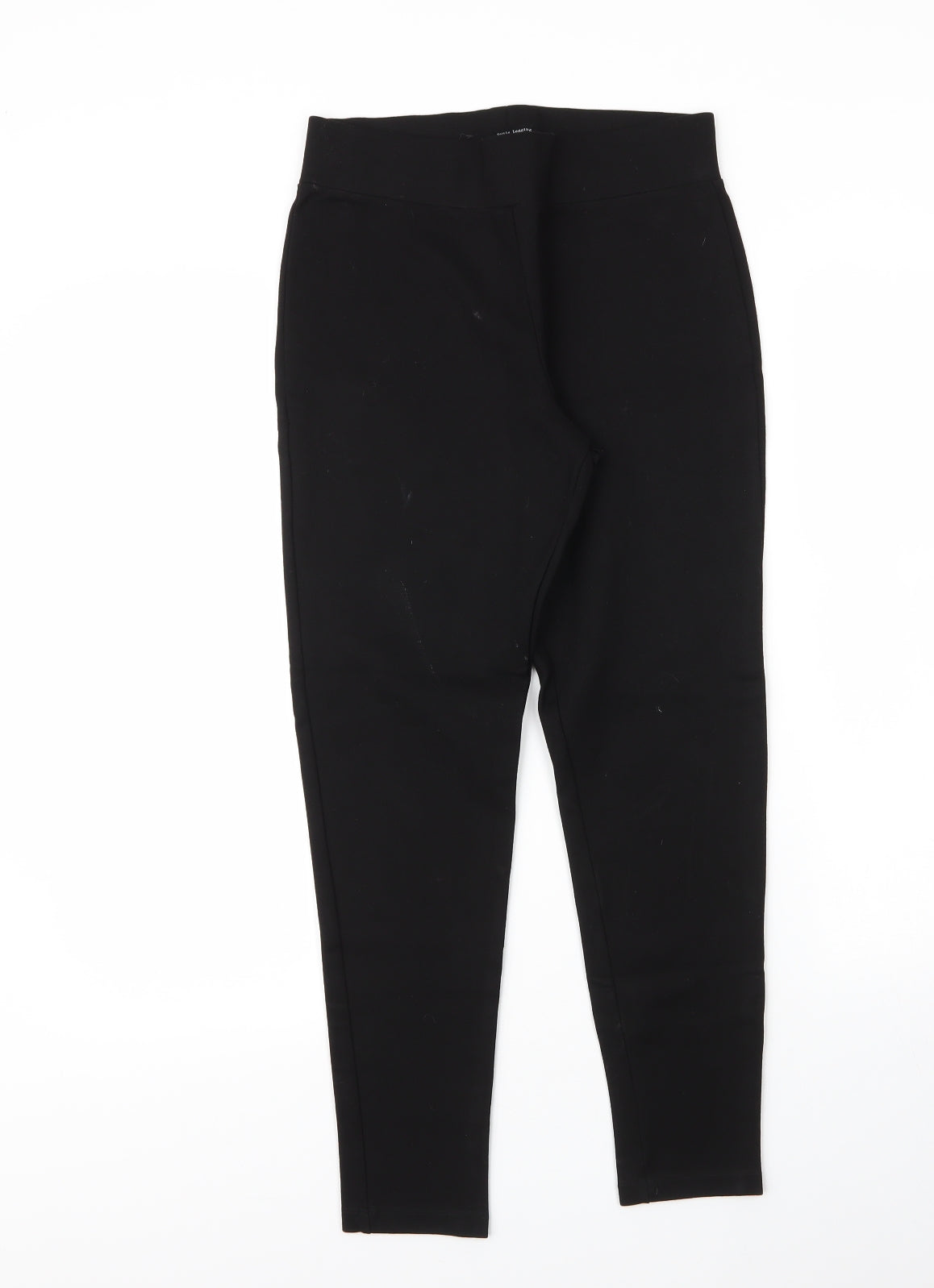 NEXT Womens Black  Viscose Carrot Leggings Size 12 L24 in