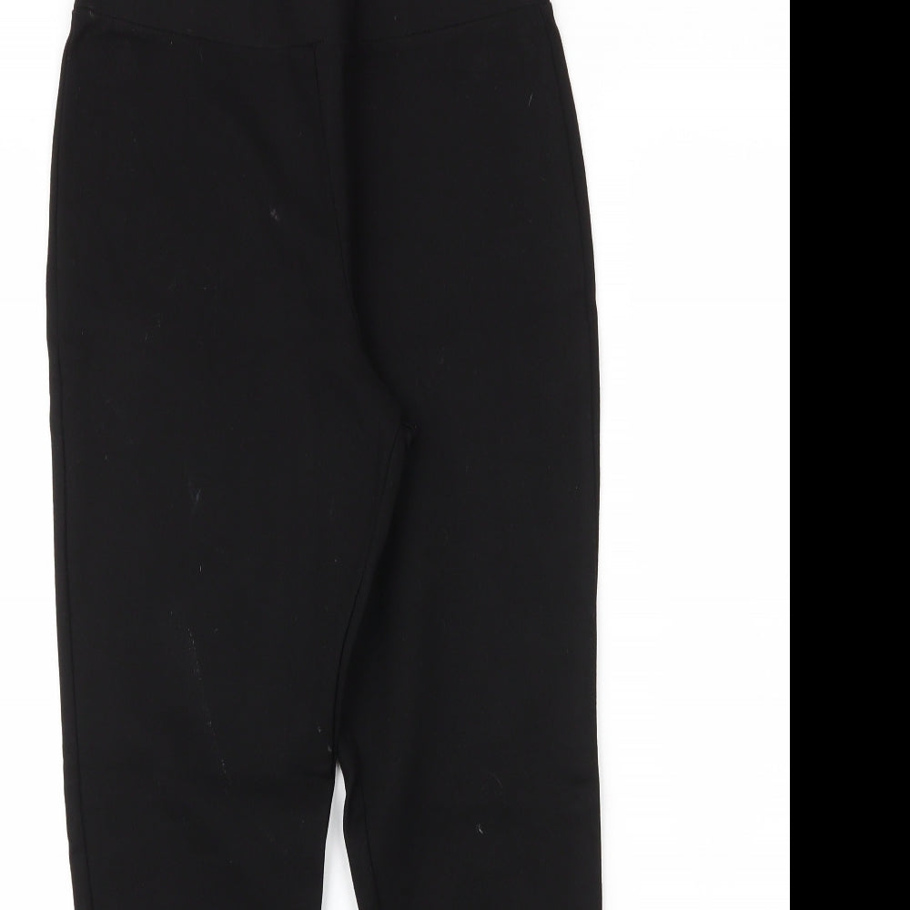 NEXT Womens Black  Viscose Carrot Leggings Size 12 L24 in
