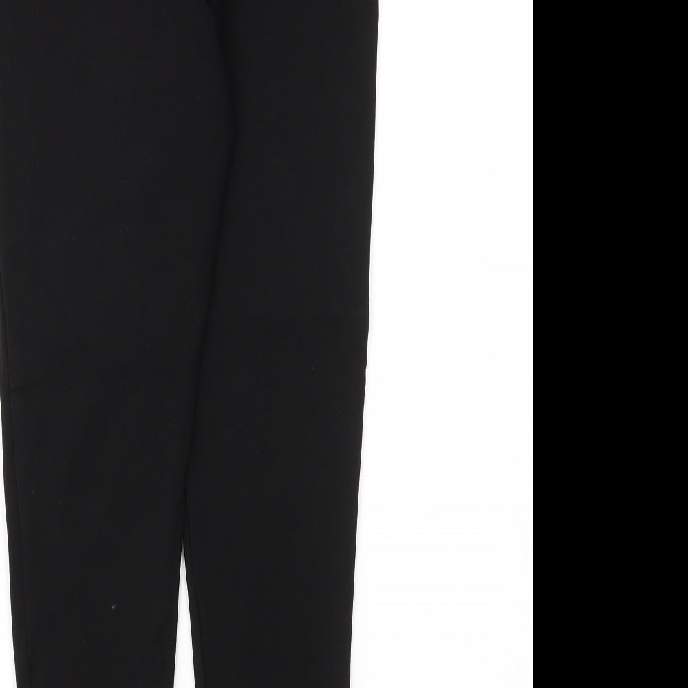 NEXT Womens Black  Viscose Carrot Leggings Size 12 L24 in