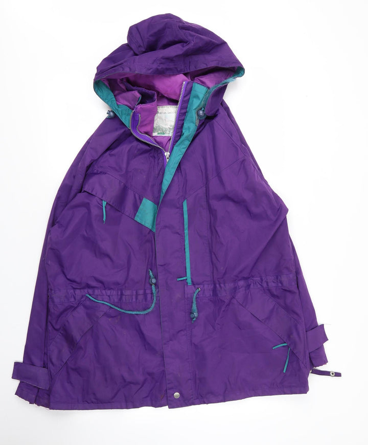 Preworn Mens Purple   Parka Coat Size S  Zip