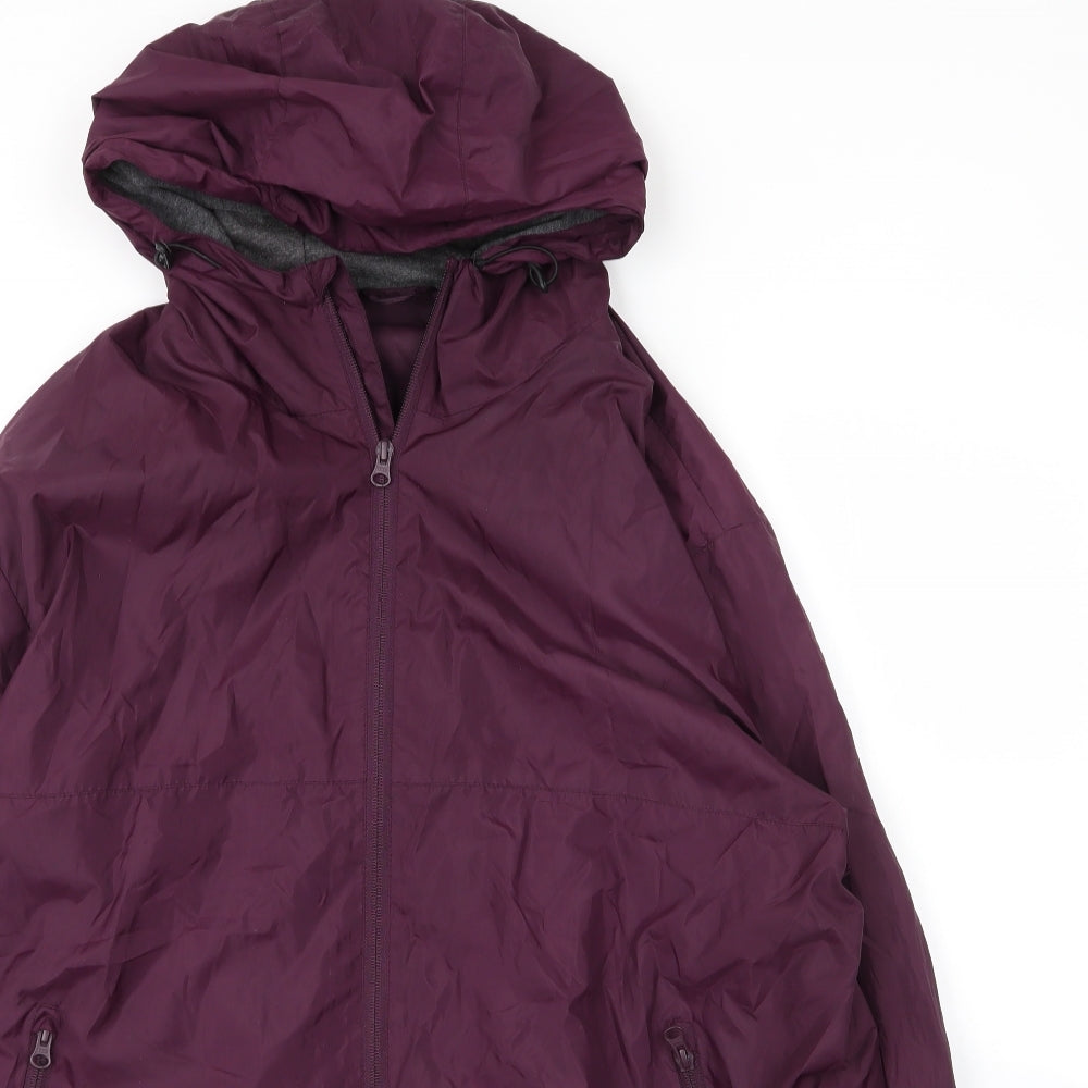 TU Mens Purple   Parka Coat Size XL  Zip