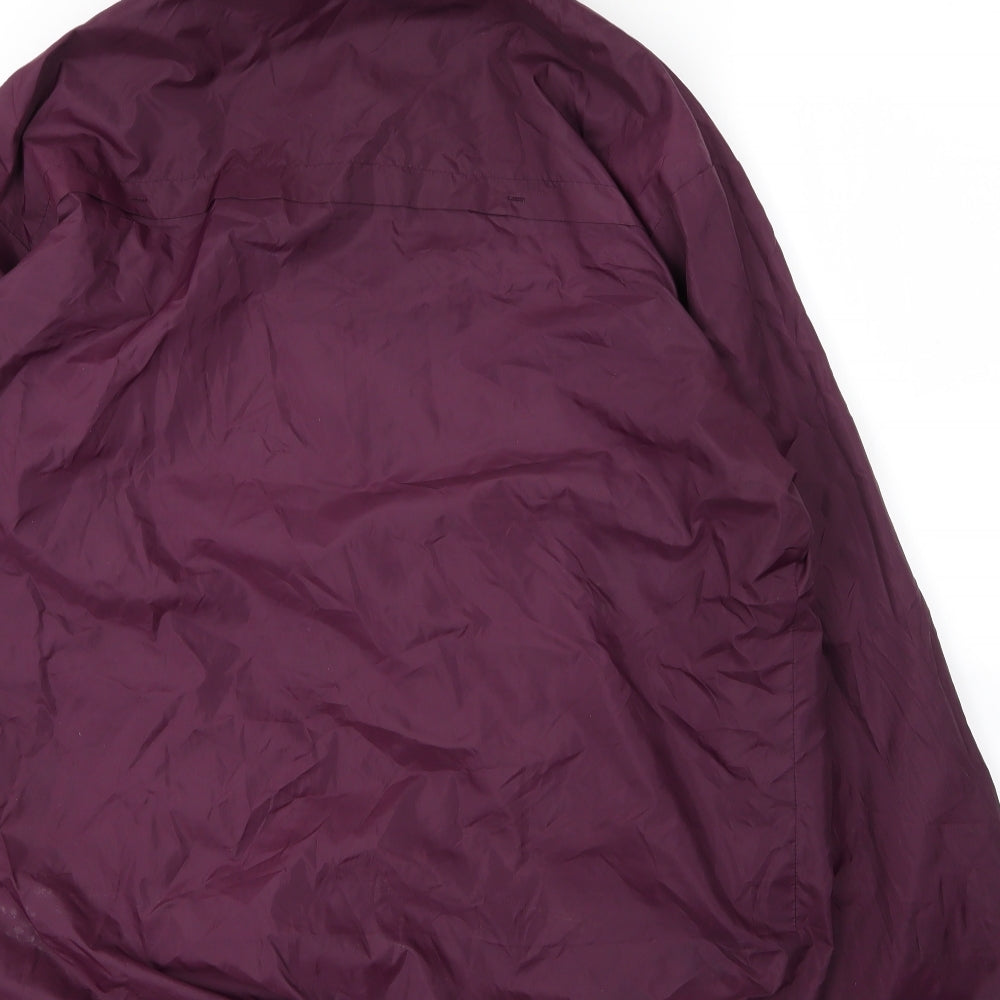 TU Mens Purple   Parka Coat Size XL  Zip