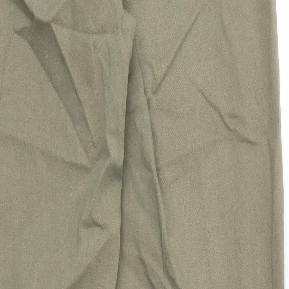 Cotton Traders Womens Green  Cotton Straight Jeans Size 12 L27 in Regular