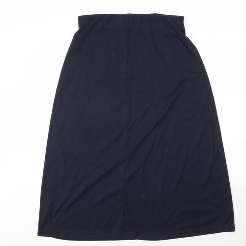 Marisota Womens Blue  Cotton A-Line Skirt Size 14
