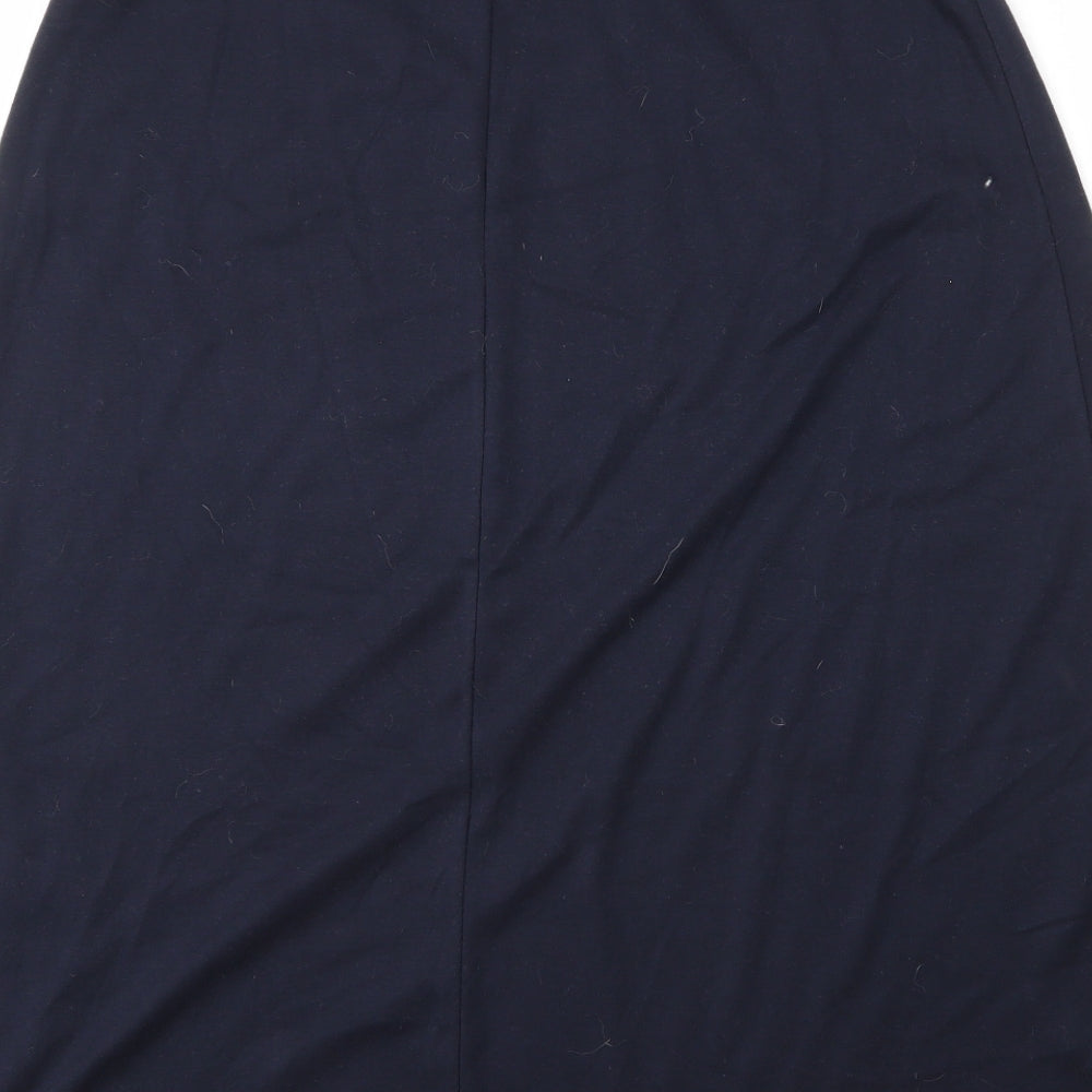 Marisota Womens Blue  Cotton A-Line Skirt Size 14