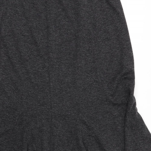 Just Elegance Womens Grey  Viscose Trumpet Skirt Size 12