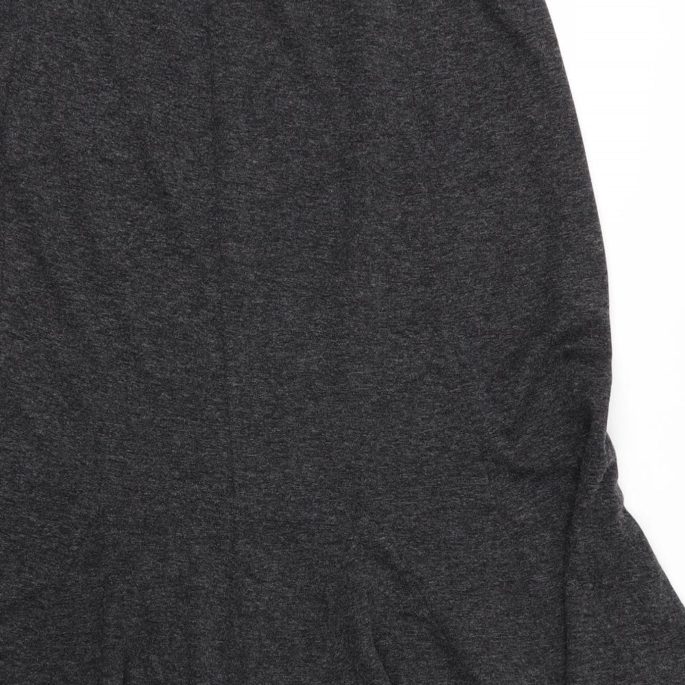 Just Elegance Womens Grey  Viscose Trumpet Skirt Size 12