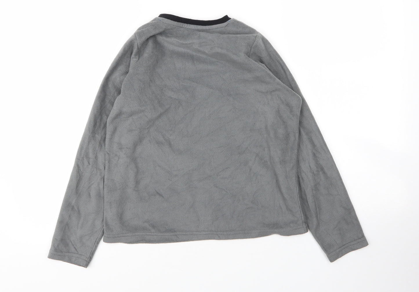 Matalan Boys Grey Round Neck  Polyester Pullover Jumper Size 11 Years