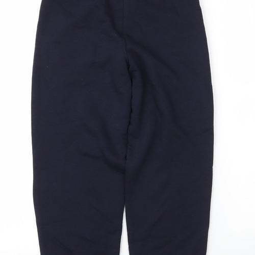 TU Boys Blue  Cotton Sweatpants Trousers Size 9 Months L22 in Regular Drawstring - School