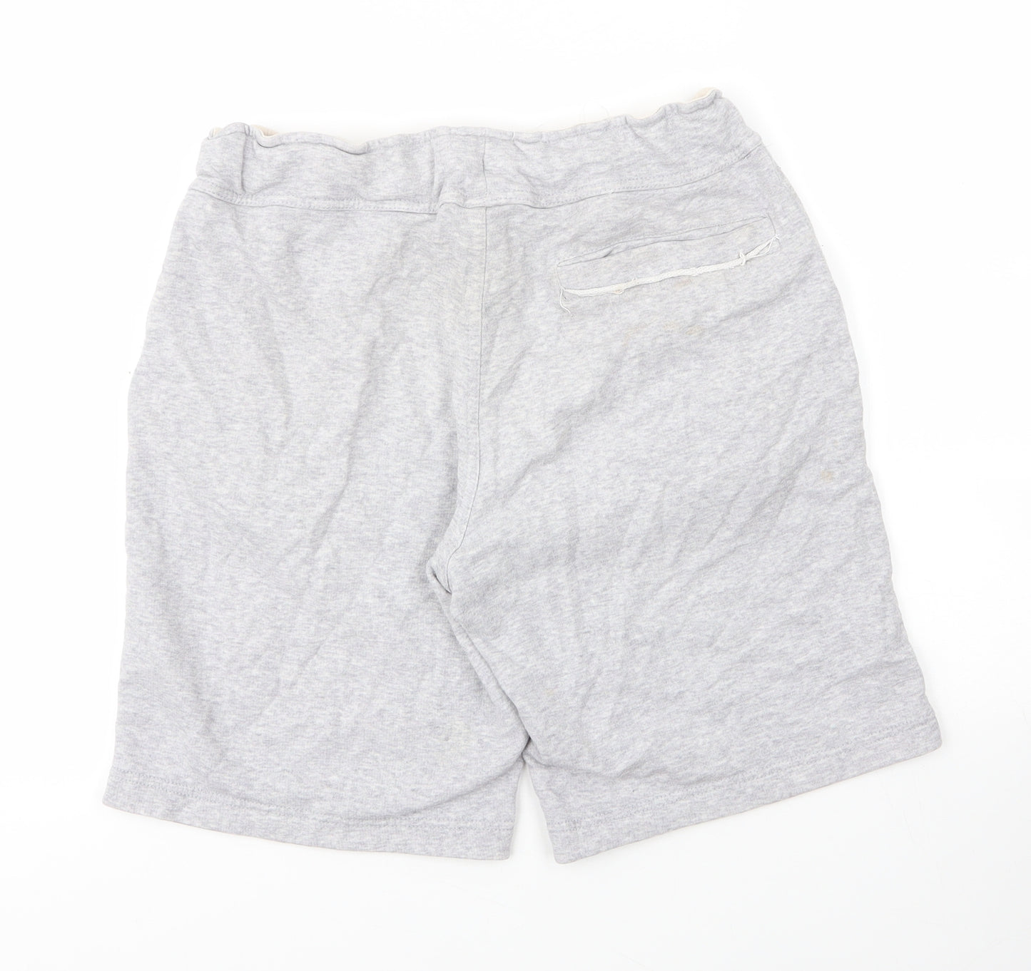 Kariban Mens Grey  Cotton Sweat Shorts Size M  Regular Drawstring