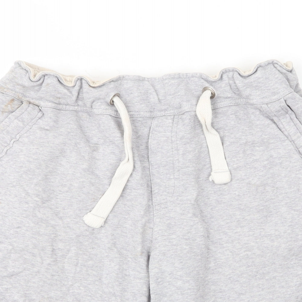 Kariban Mens Grey  Cotton Sweat Shorts Size M  Regular Drawstring