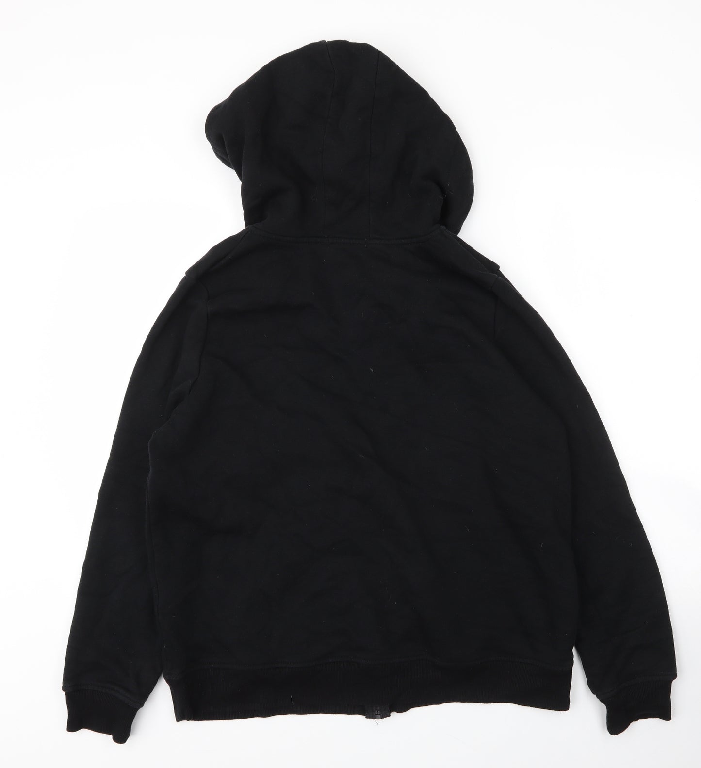 Primark Mens Black  Cotton Full Zip Hoodie Size XL