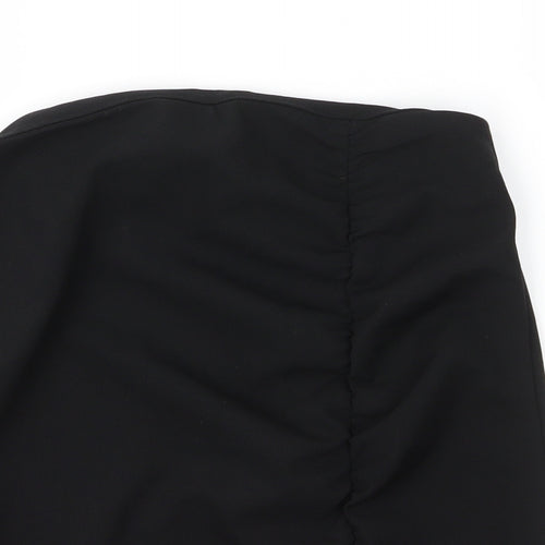 SheIn Womens Black  Polyester Straight & Pencil Skirt Size M   Zip
