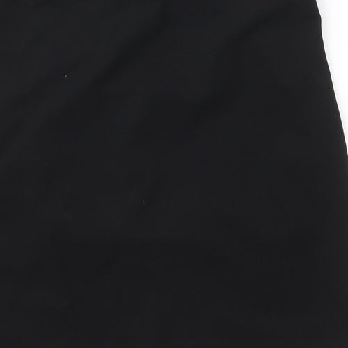 SheIn Womens Black  Polyester Straight & Pencil Skirt Size M   Zip