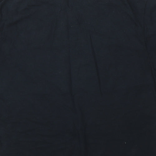 Brooklyn  Mens Black  Cotton  T-Shirt Size M Round Neck