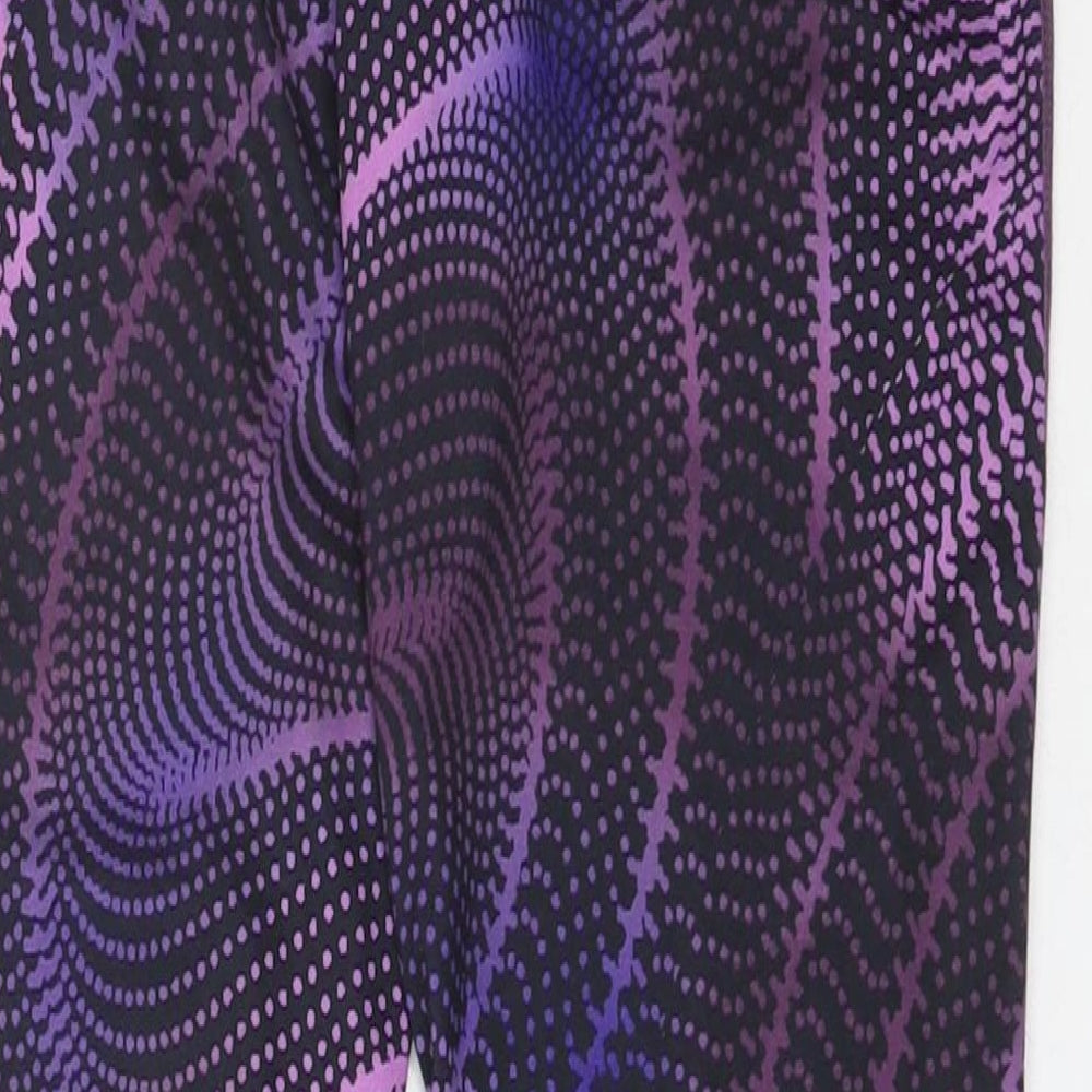 Nike Womens Purple  Polyester Capri Leggings Size S L27.5 in Regular