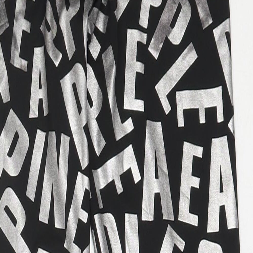 Pineapple Girls Black  Polyester Capri Trousers Size 9-10 Years  Regular