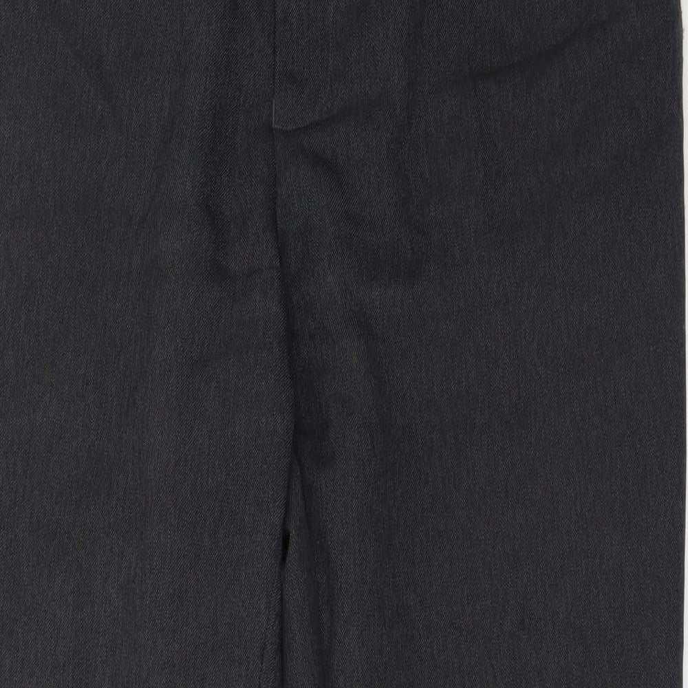 Matalan Mens Grey  Polyester Trousers  Size 36 in L31 in Regular