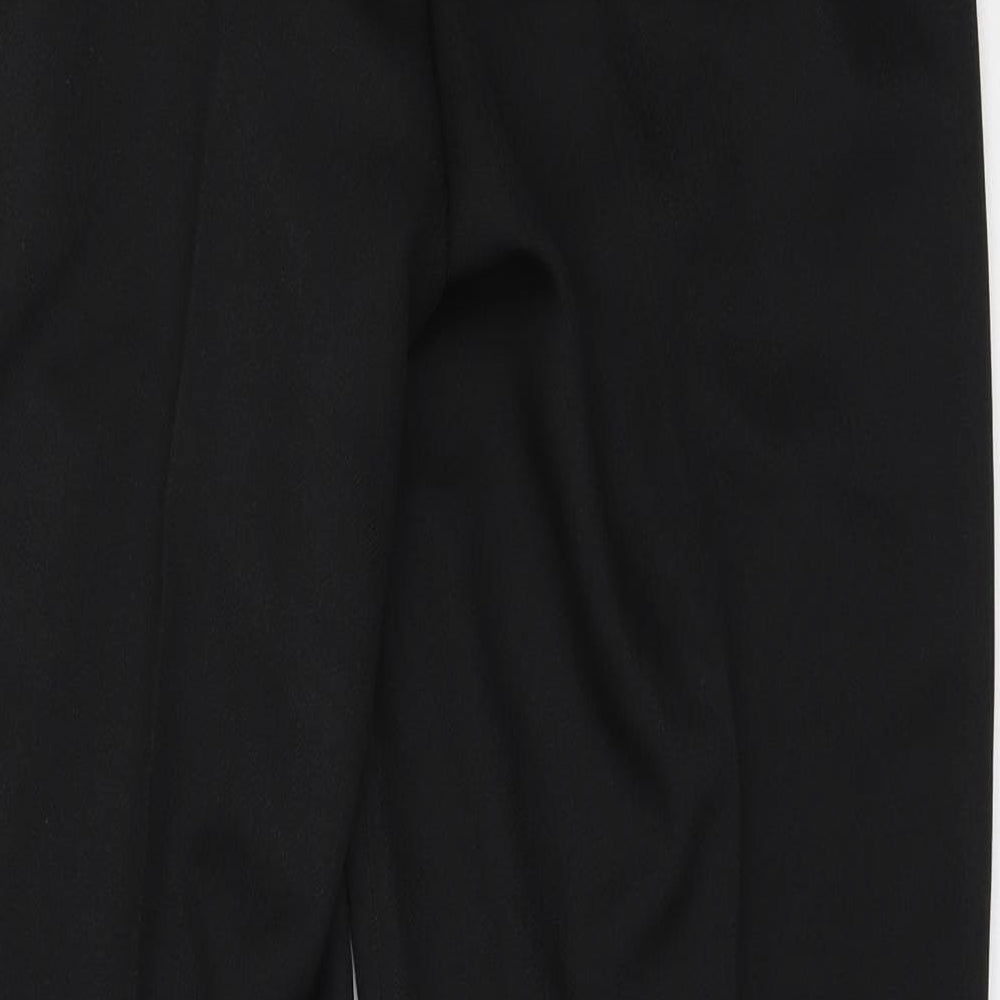Matalan Mens Black  Polyester Trousers  Size 34 in L31 in Regular