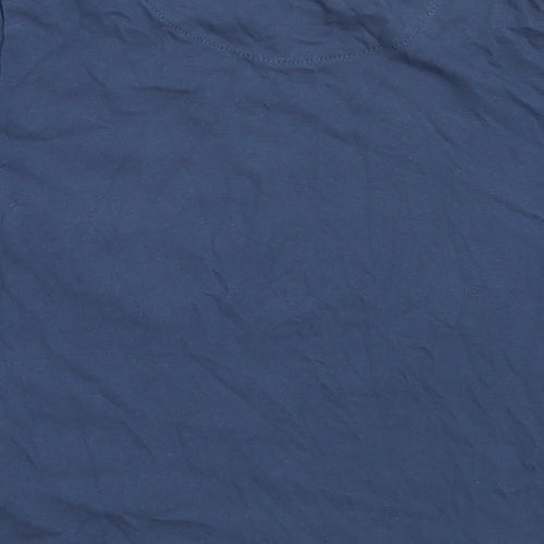 US Polo Assn. Boys Blue  Cotton Basic T-Shirt Size 3-4 Years Round Neck