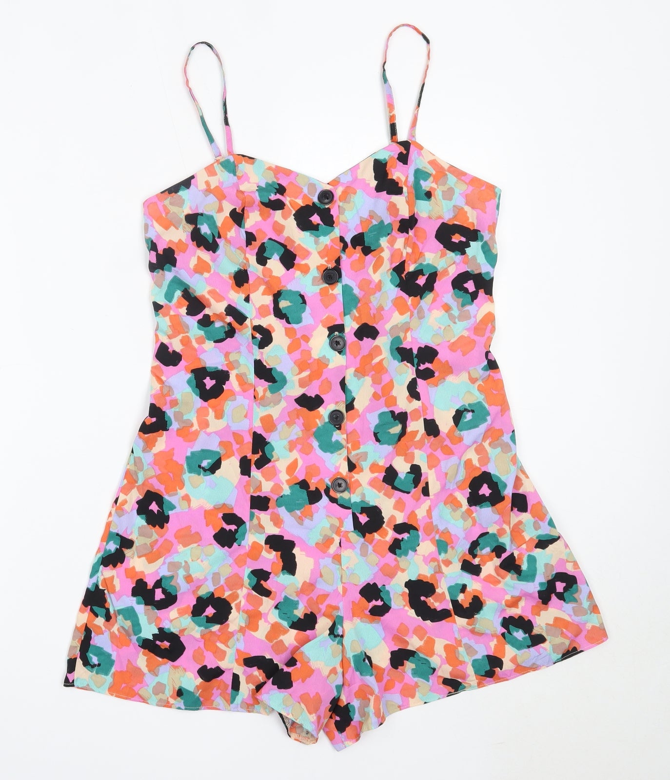 Primark Womens Pink  Viscose Playsuit One-Piece Size 10