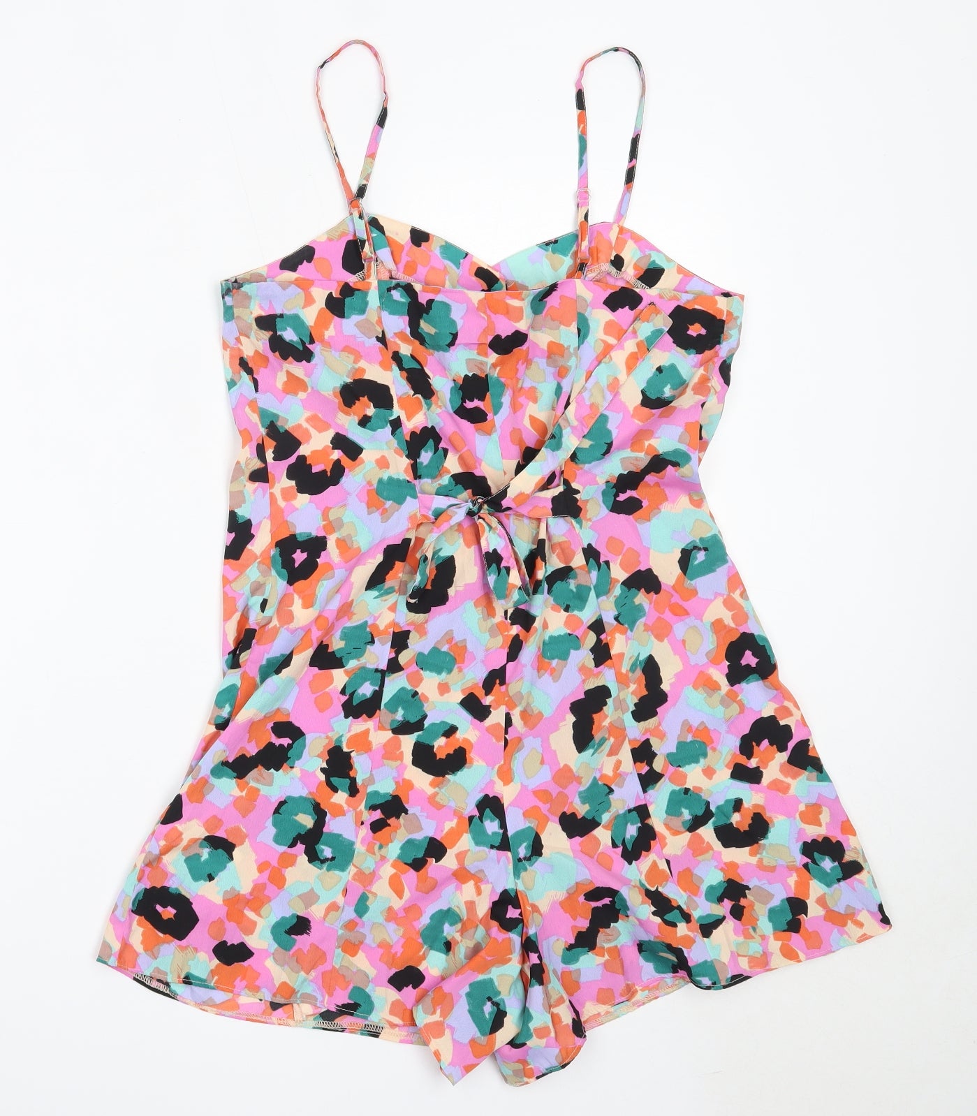 Primark Womens Pink  Viscose Playsuit One-Piece Size 10