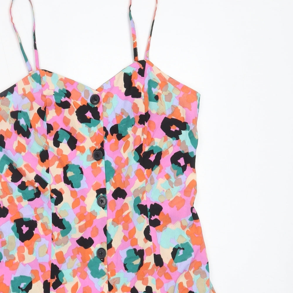 Primark Womens Pink  Viscose Playsuit One-Piece Size 10