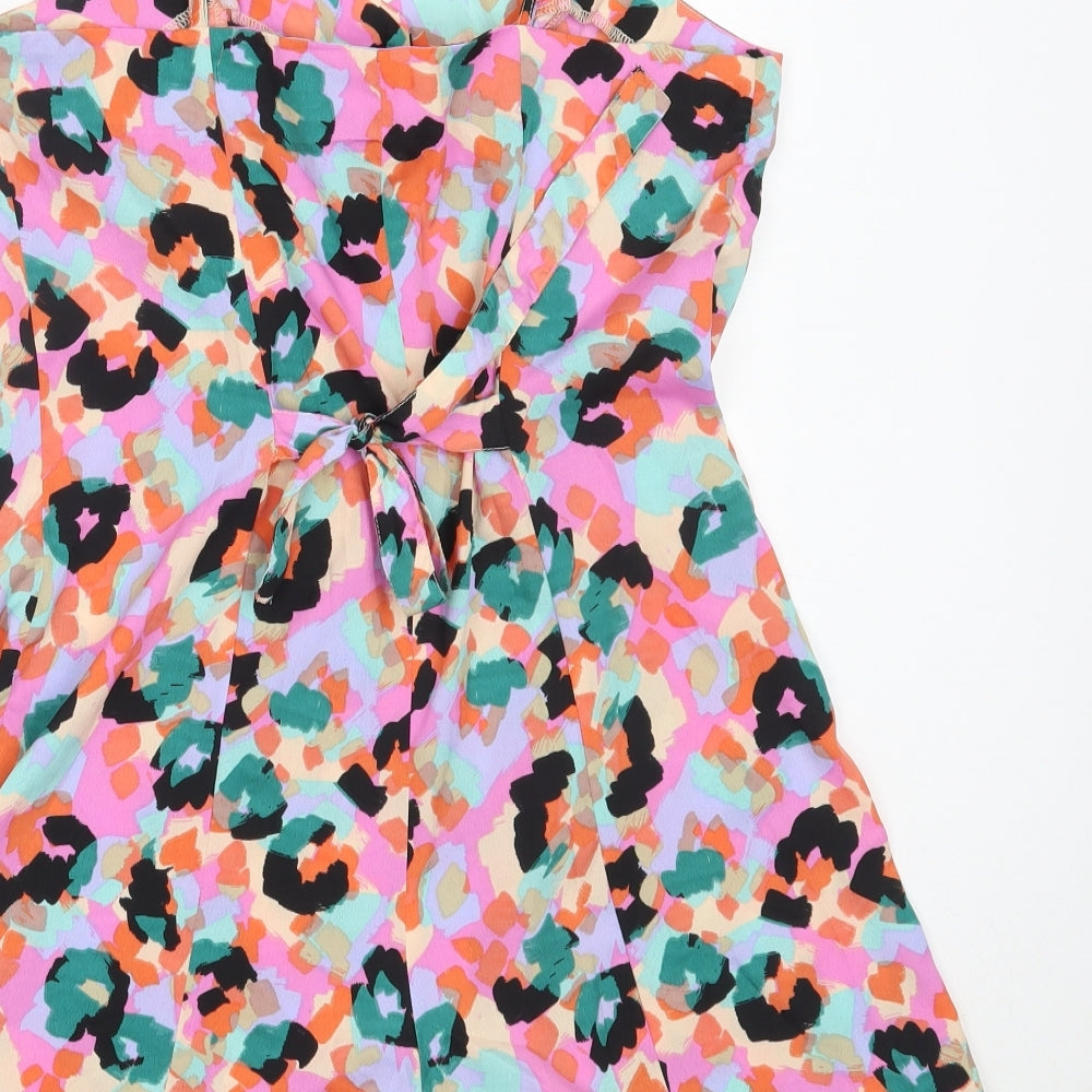 Primark Womens Pink  Viscose Playsuit One-Piece Size 10