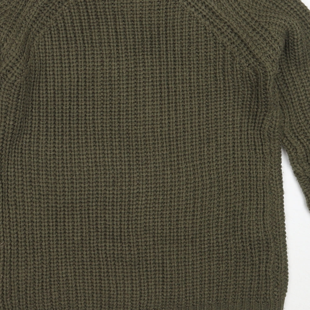 Atmosphere Womens Green Round Neck  Acrylic Pullover Jumper Size 6