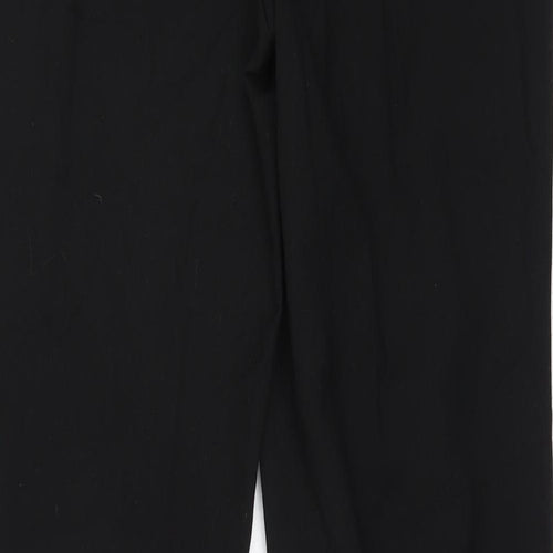 Marks and Spencer Womens Black  Polyester Trousers  Size 12 L30.5 in Regular