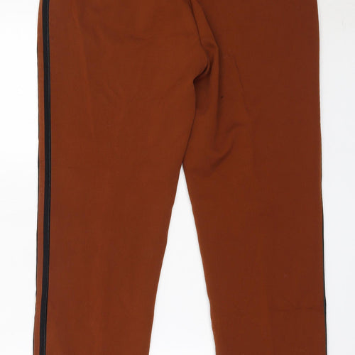 Marks and Spencer Womens Brown  Polyester Trousers  Size 12 L30.5 in Regular