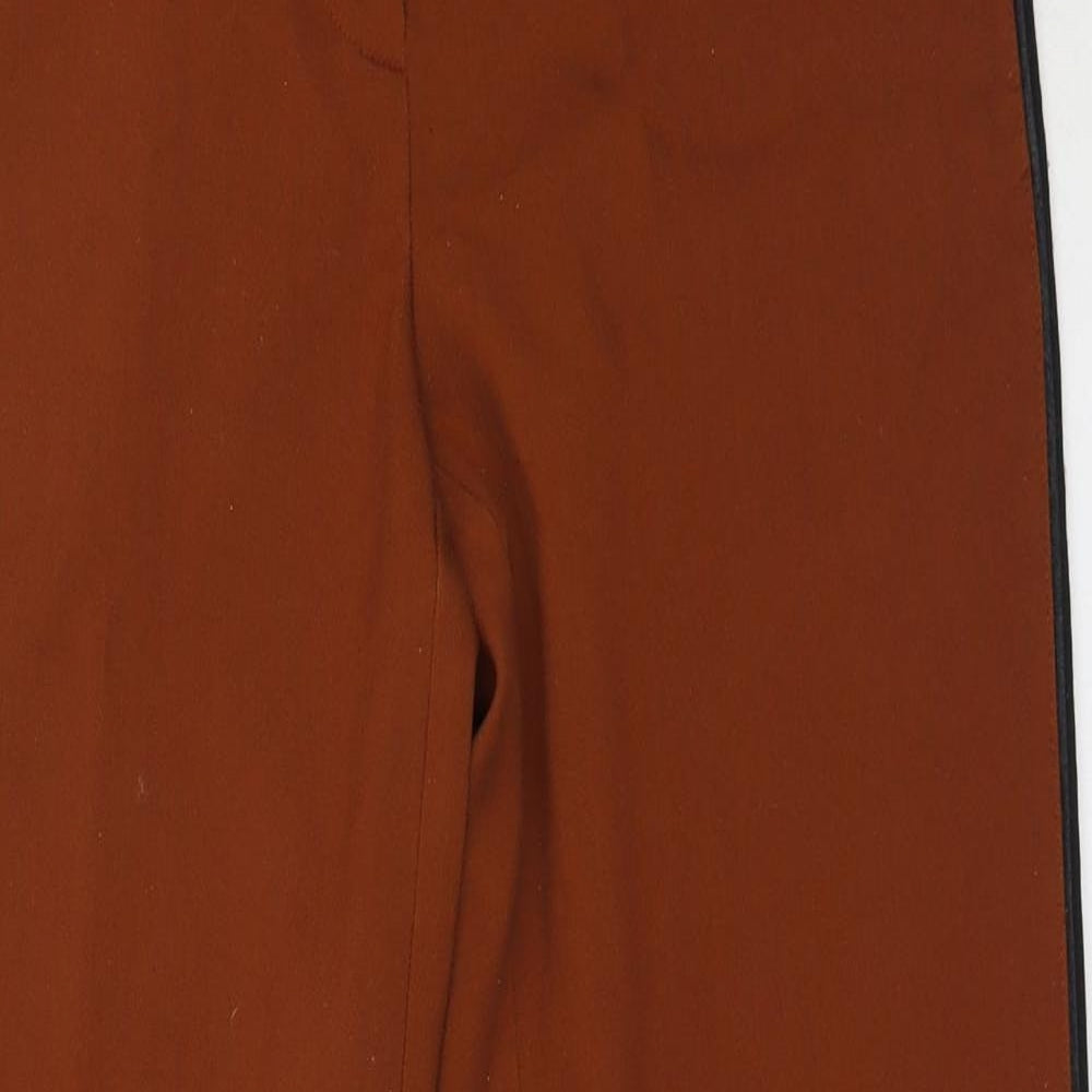 Marks and Spencer Womens Brown  Polyester Trousers  Size 12 L30.5 in Regular