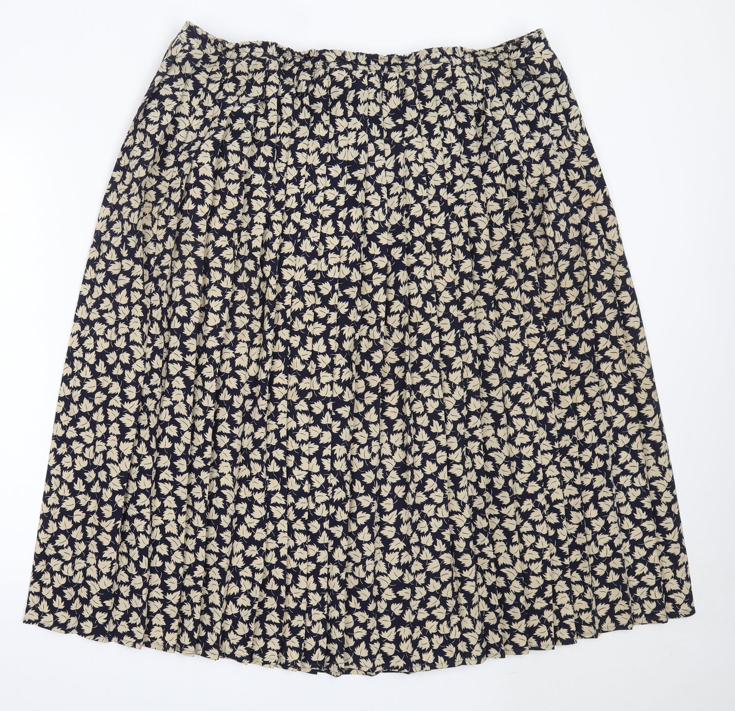 Marks and Spencer Womens Blue  Polyester Flare Skirt Size 20