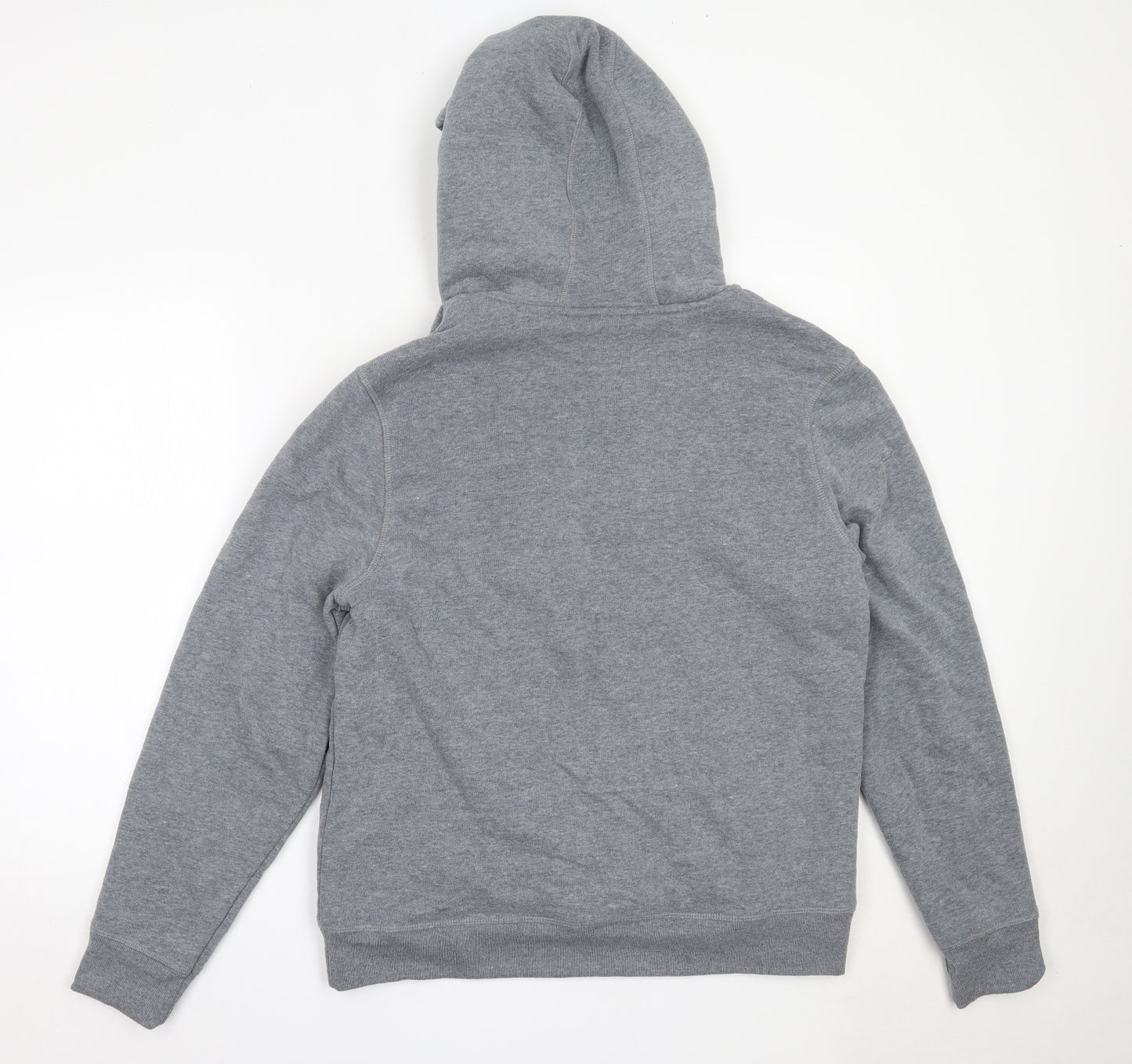 Amazon Mens Grey  Cotton Full Zip Hoodie Size M