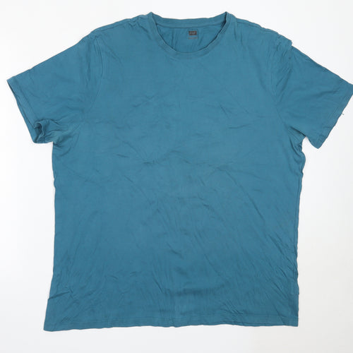 F&F Mens Green  Cotton  Button-Up Size 2XL Round Neck
