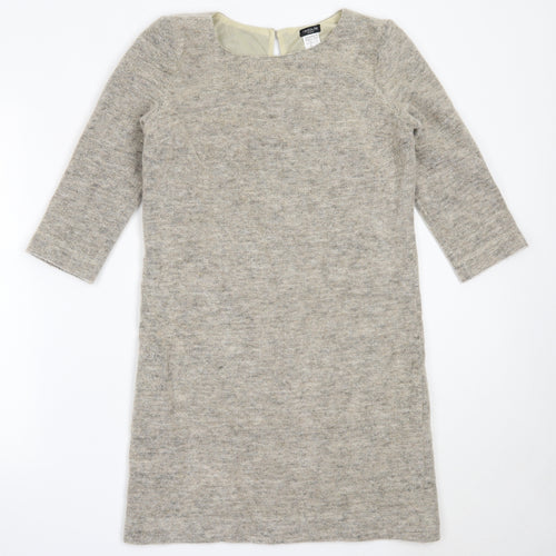 La Redoute Womens Beige  Polyester Jumper Dress  Size 8  Round Neck