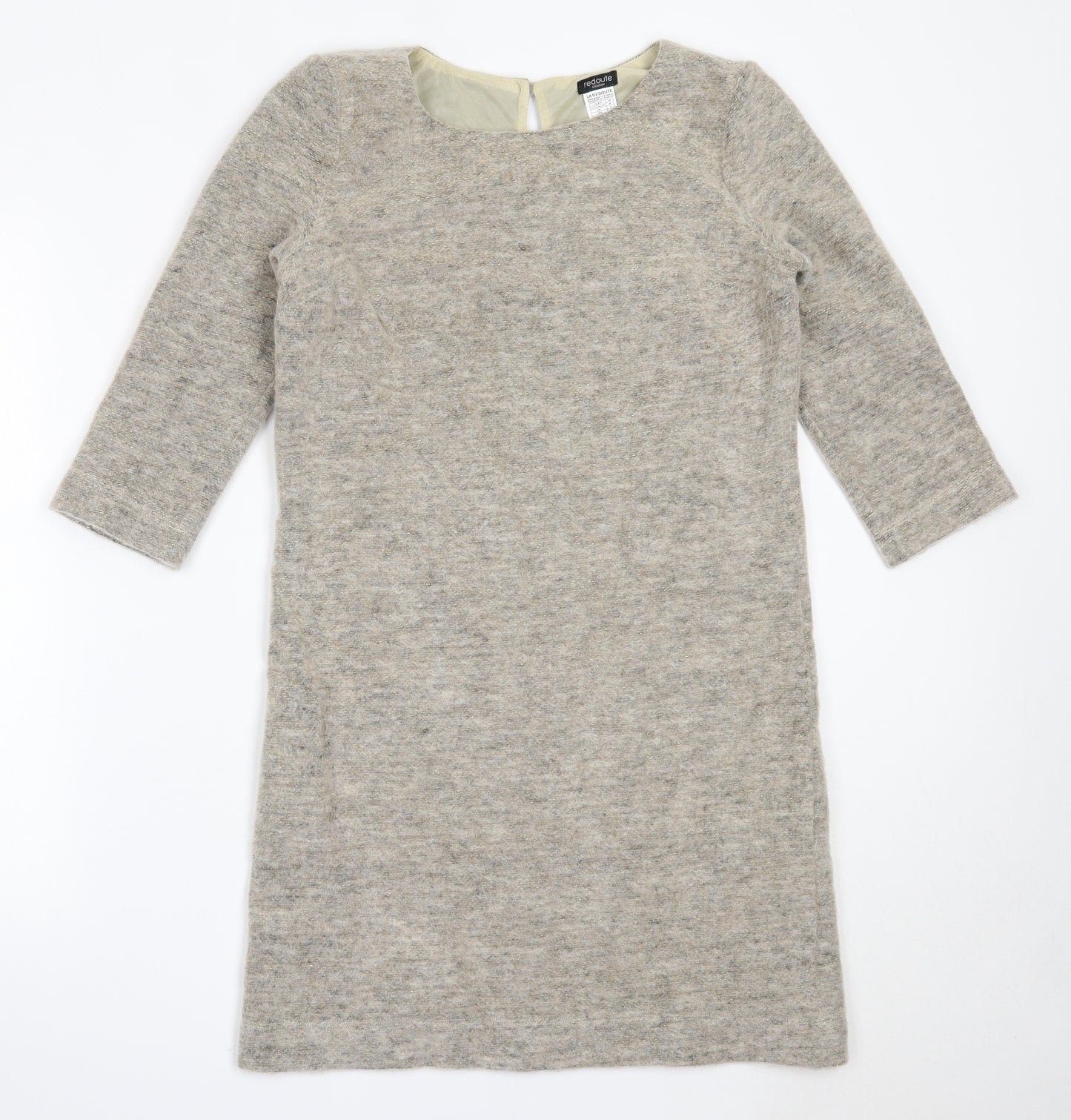 La Redoute Womens Beige  Polyester Jumper Dress  Size 8  Round Neck