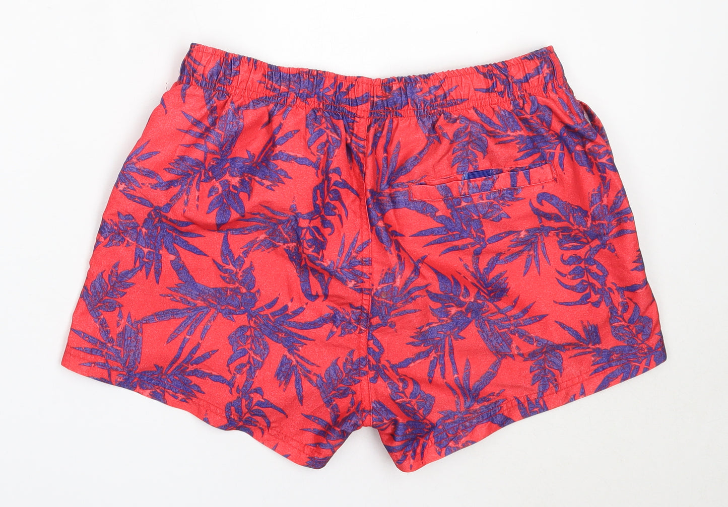 NEXT Mens Red  Polyester Bermuda Shorts Size M  Regular  - swim shorts