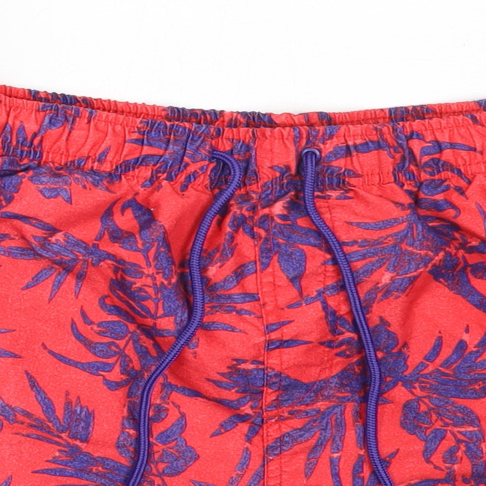 NEXT Mens Red  Polyester Bermuda Shorts Size M  Regular  - swim shorts