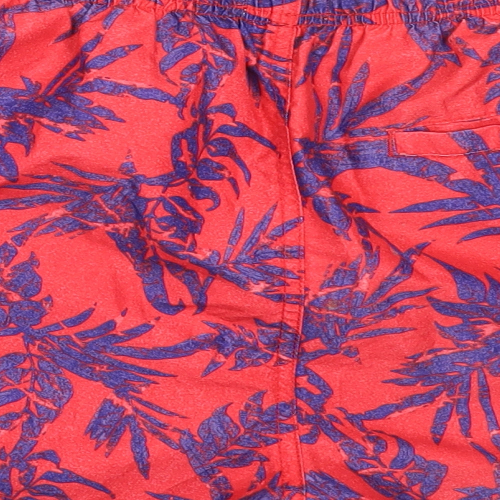 NEXT Mens Red  Polyester Bermuda Shorts Size M  Regular  - swim shorts