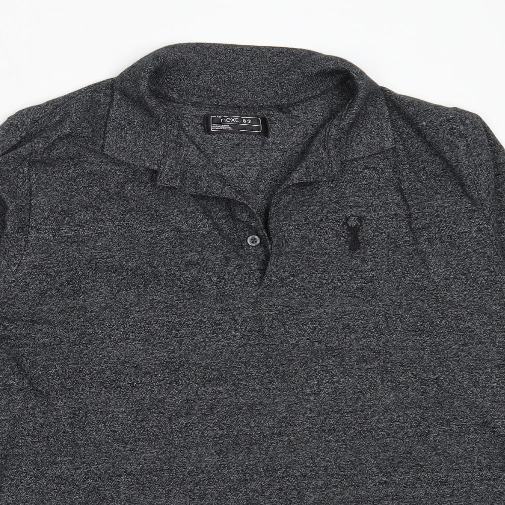 NEXT Boys Grey  Cotton Basic Polo Size 14 Years Collared
