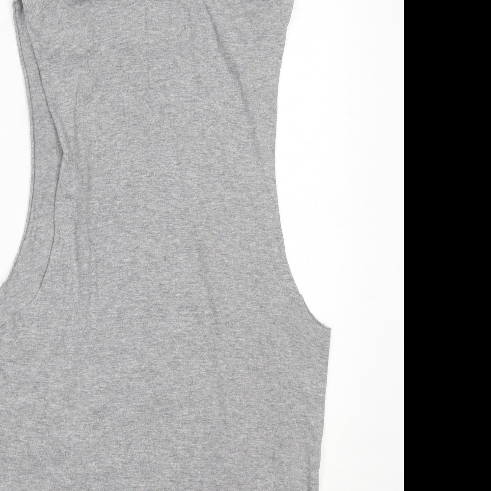 Cotton On Mens Grey  Cotton Pullover Hoodie Size M