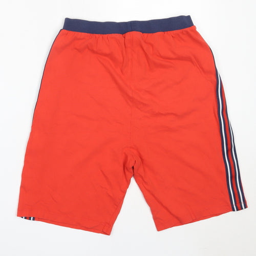 NEXT Boys Red Solid Cotton  Sleep Shorts Size 15 Years