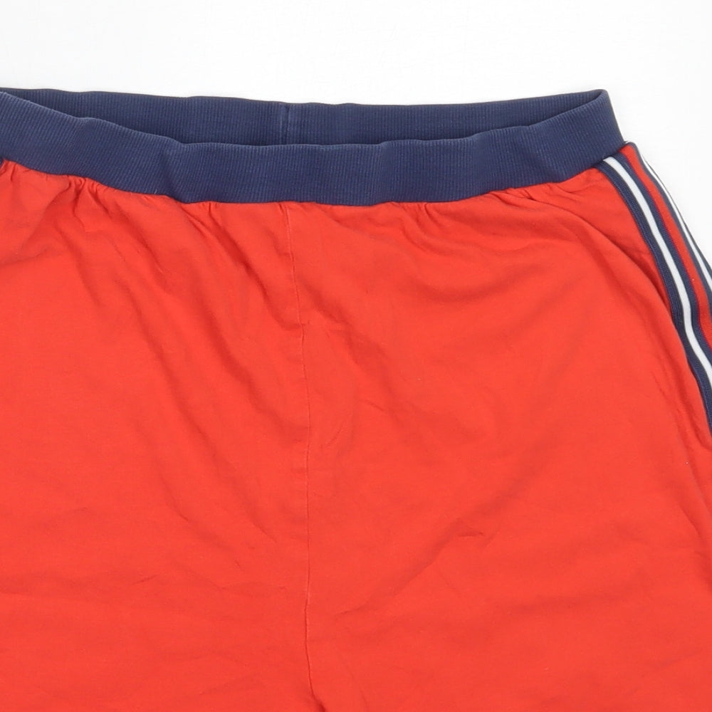NEXT Boys Red Solid Cotton  Sleep Shorts Size 15 Years